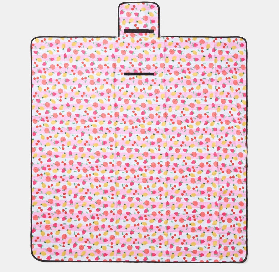 Fruit Print Picnic Blanket - Pink - Truly Yours
