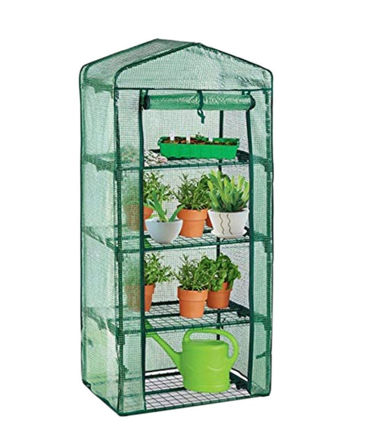 Weatherproof 4-Tier Greenhouse with Gabled Roof - Truly Yours
