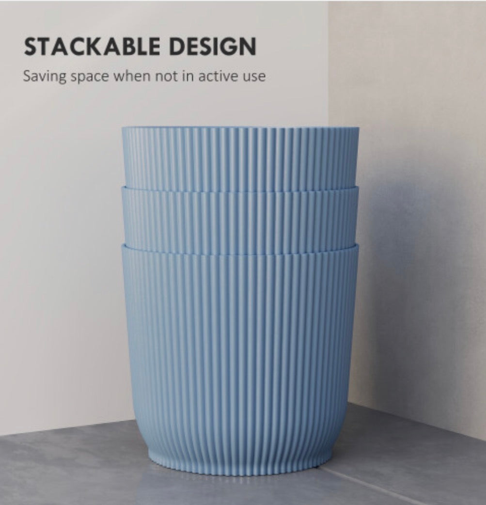 Set of 3 Round Plant Pots Outdoor 22cm - Truly Yours