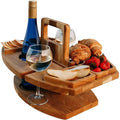 Wooden Picnic Table with Wine Glass Holders - Truly Yours
