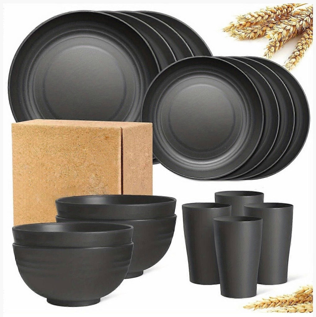 16pcs unbreakable dinnerware set