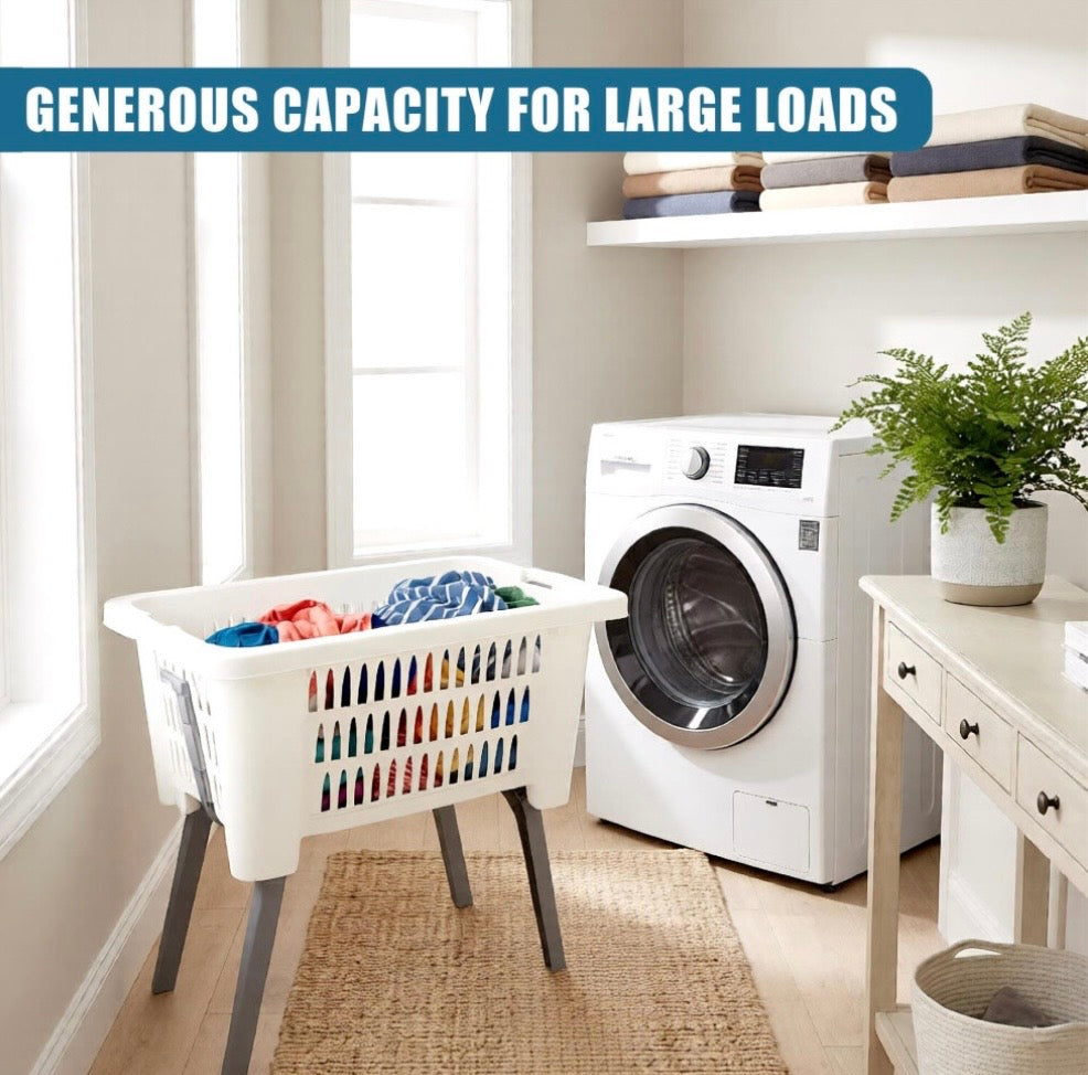 Laundry Basket with foldaway legs - Truly Yours