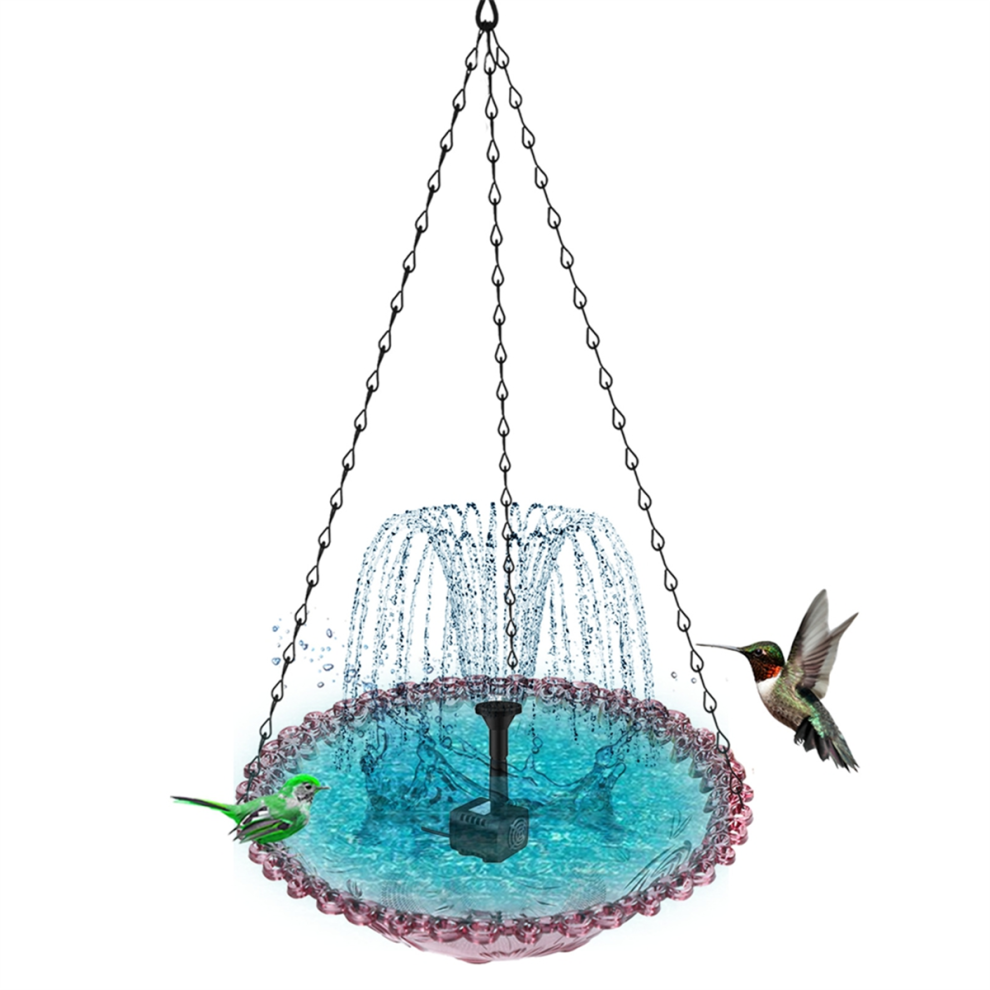 Hanging solar Bird Bath - Truly Yours