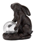 Solar Garden Ornament Hare Muse with Light Up Colour Changing LED Ball - Truly Yours