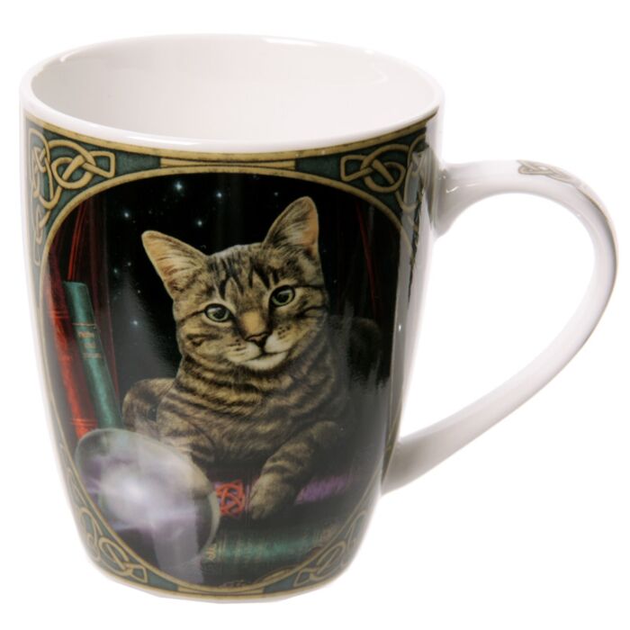 Porcelain Mug - Lisa Parker Fortune Teller Cat Mug