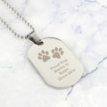Personalised Paw Prints Stainless Steel Dog Tag Necklace - Truly Yours