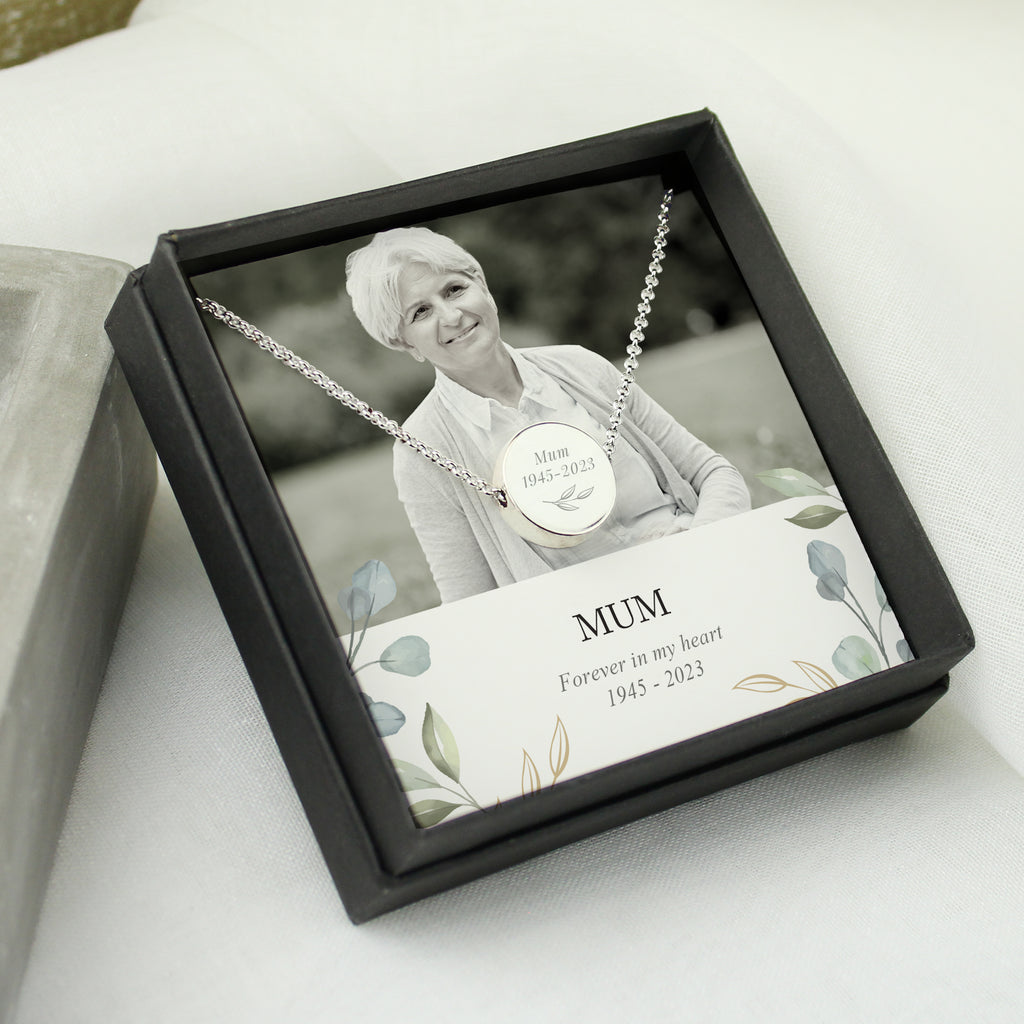 Personalised Botanical Photo Upload Necklace and Box - Truly Yours