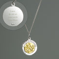 Personalised Sterling Silver & 9ct Gold St. Christopher Necklace - Truly Yours