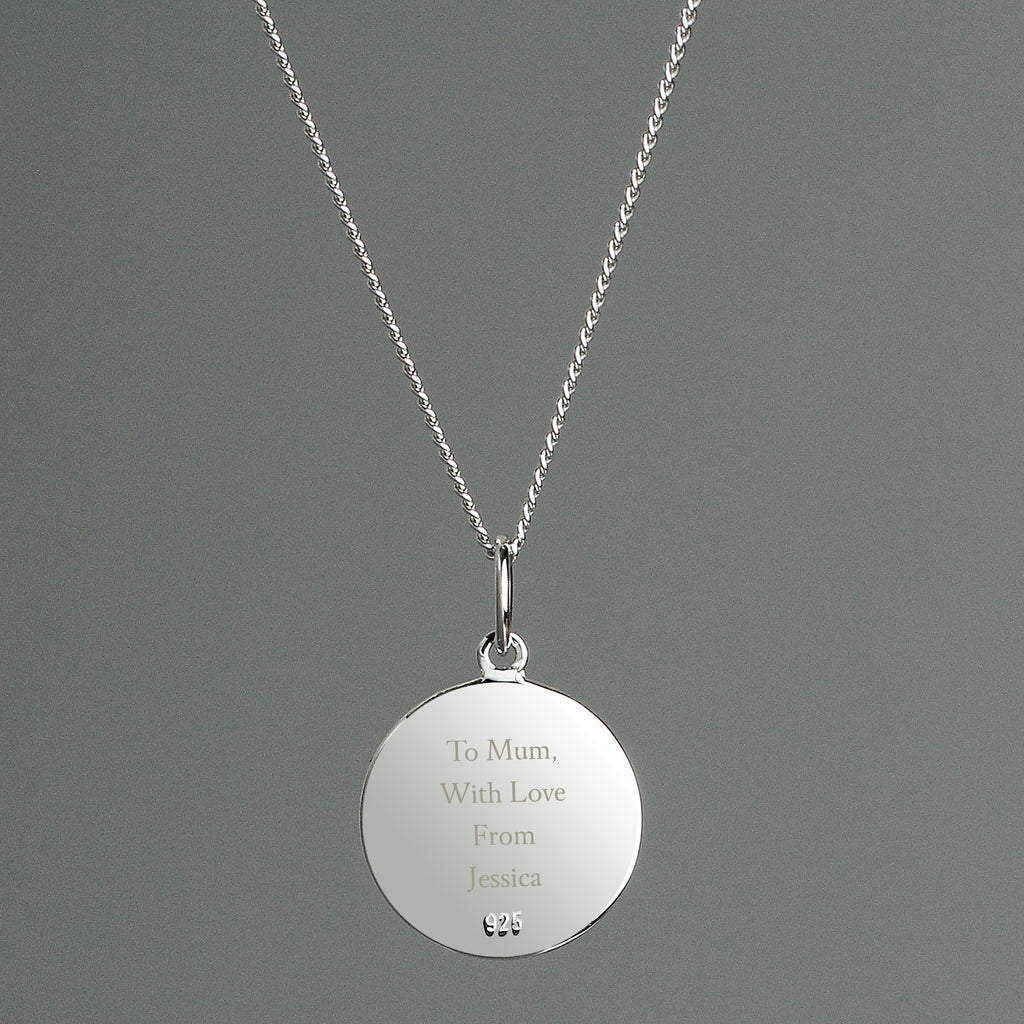 Personalised Sterling Silver & 9ct Gold St. Christopher Necklace - Truly Yours