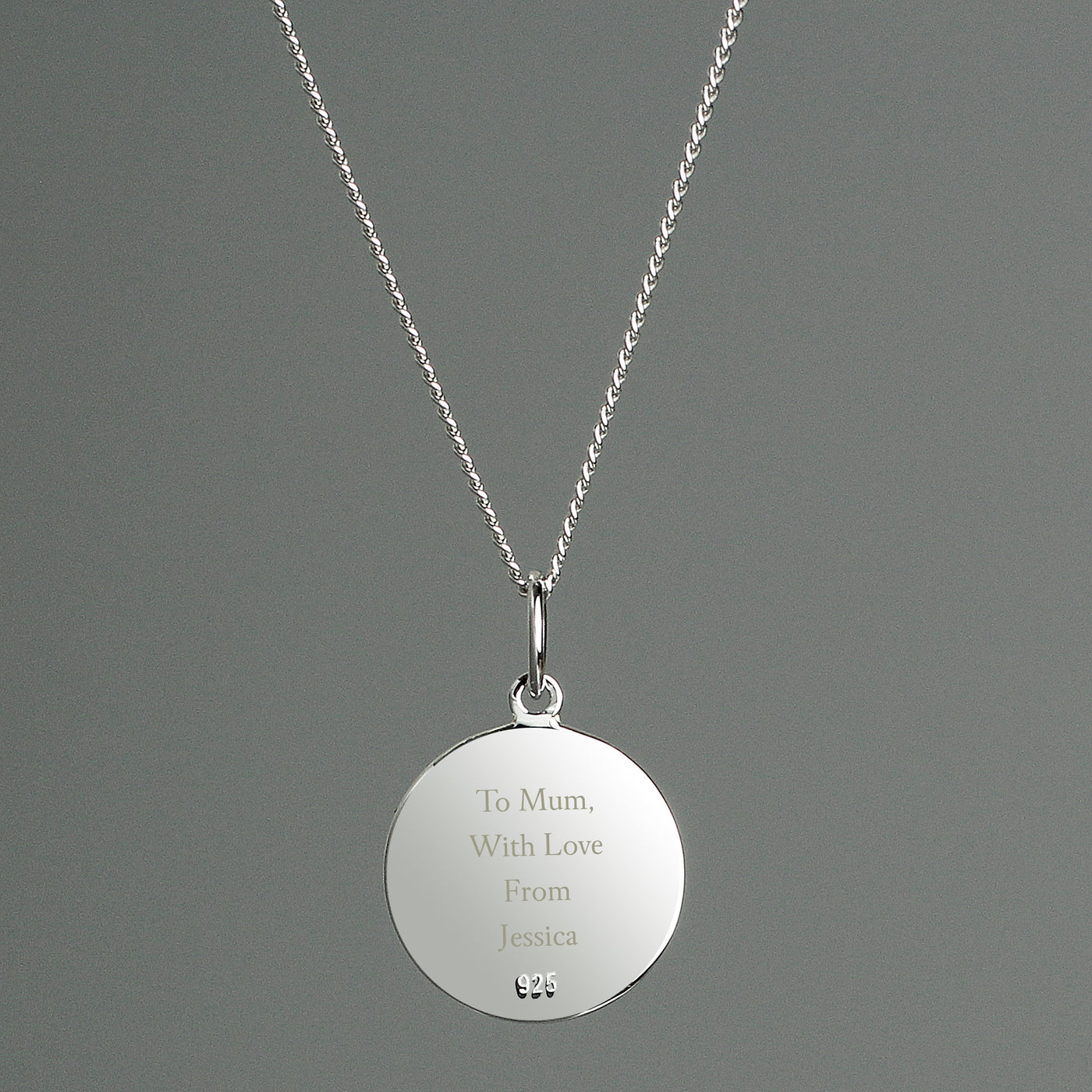 Personalised Sterling Silver & 9ct Gold St. Christopher Necklace - Truly Yours