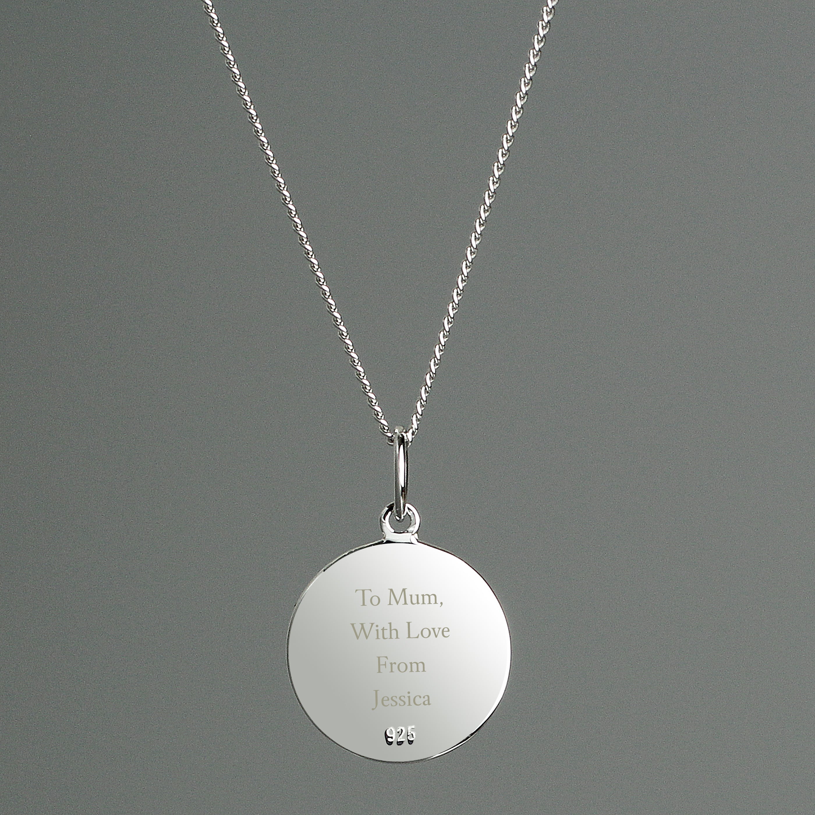 Personalised Sterling Silver & 9ct Gold St. Christopher Necklace - Truly Yours