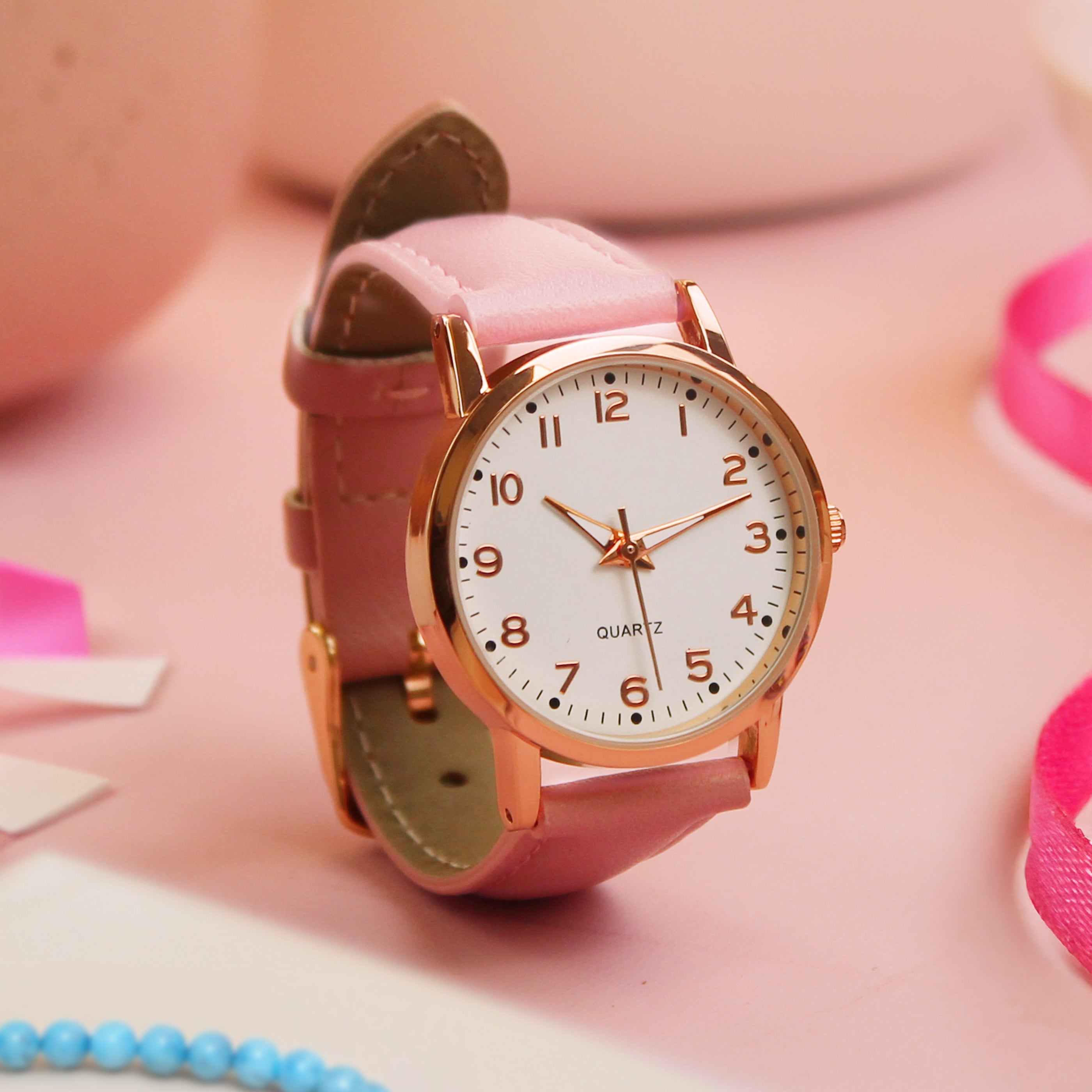 Personalised Girls Pink Watch - Truly Yours