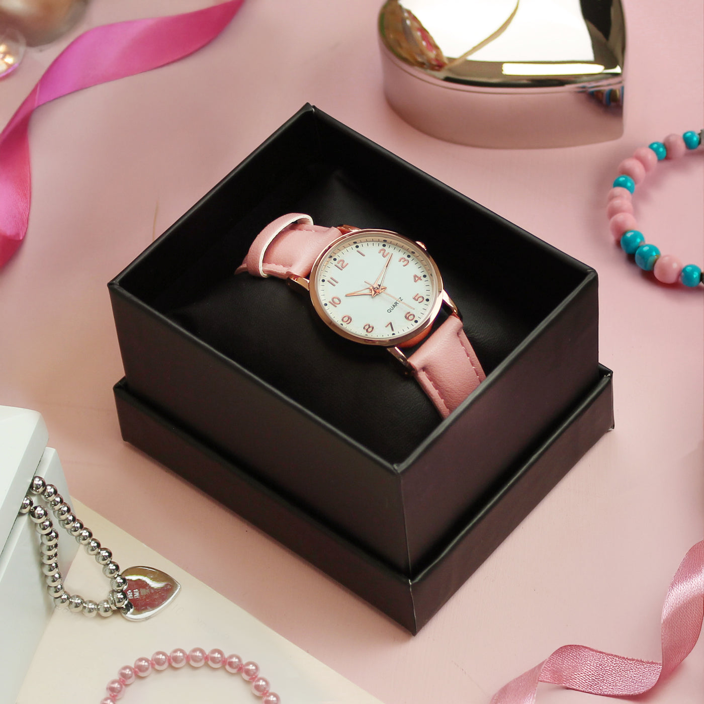 Personalised Girls Pink Watch - Truly Yours
