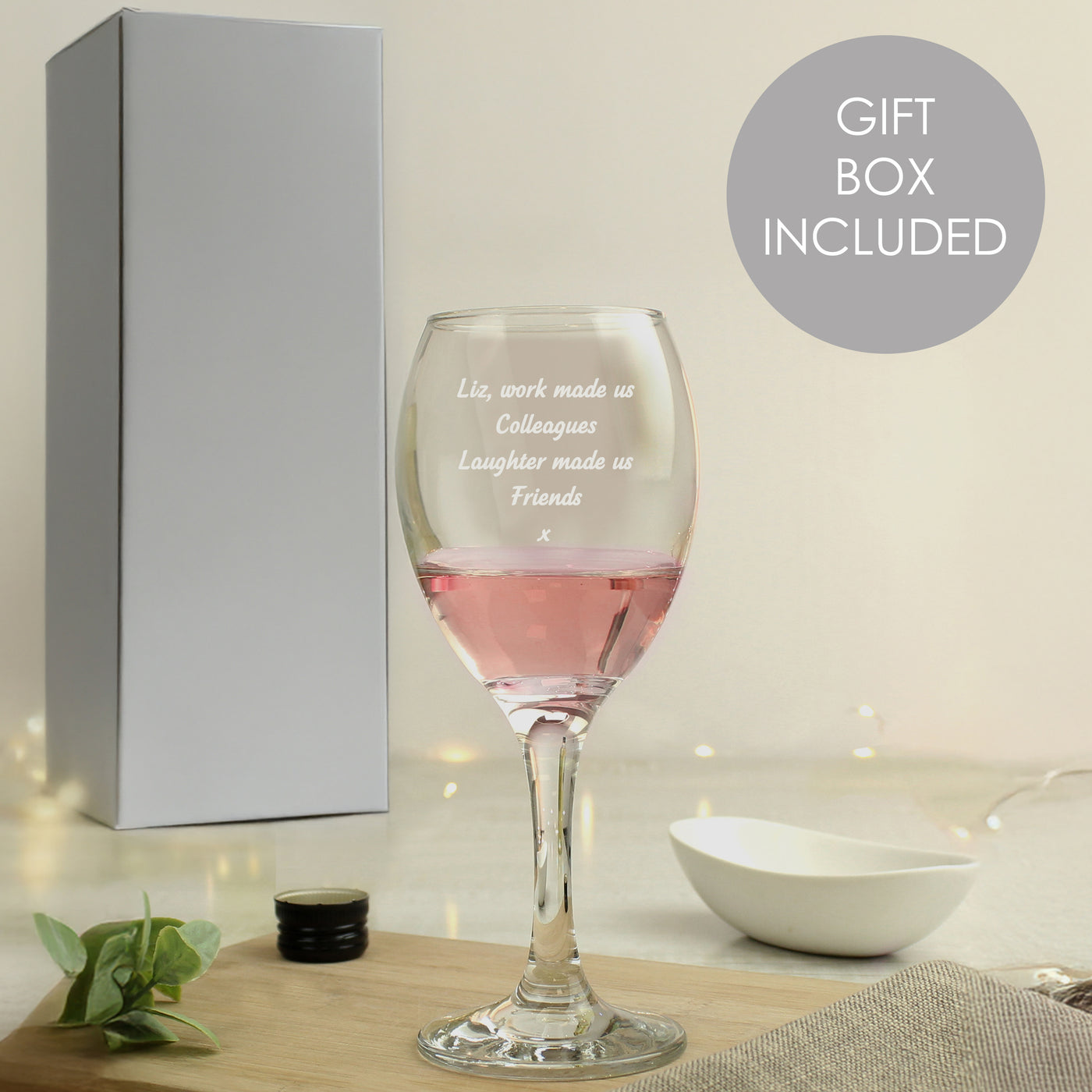 Personalised Any Message Wine Glass - Truly Yours