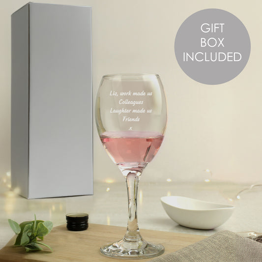 Personalised Any Message Wine Glass - Truly Yours