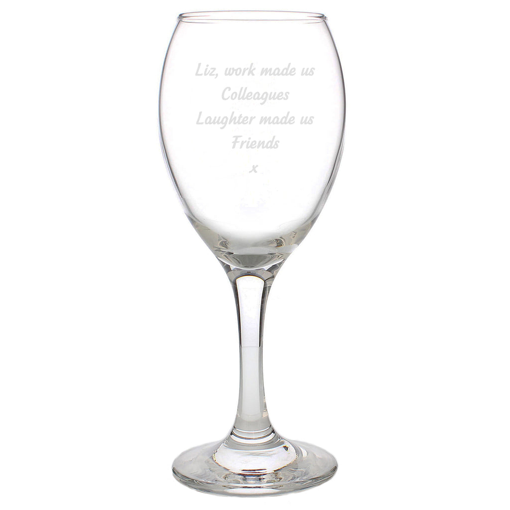 Personalised Any Message Wine Glass - Truly Yours