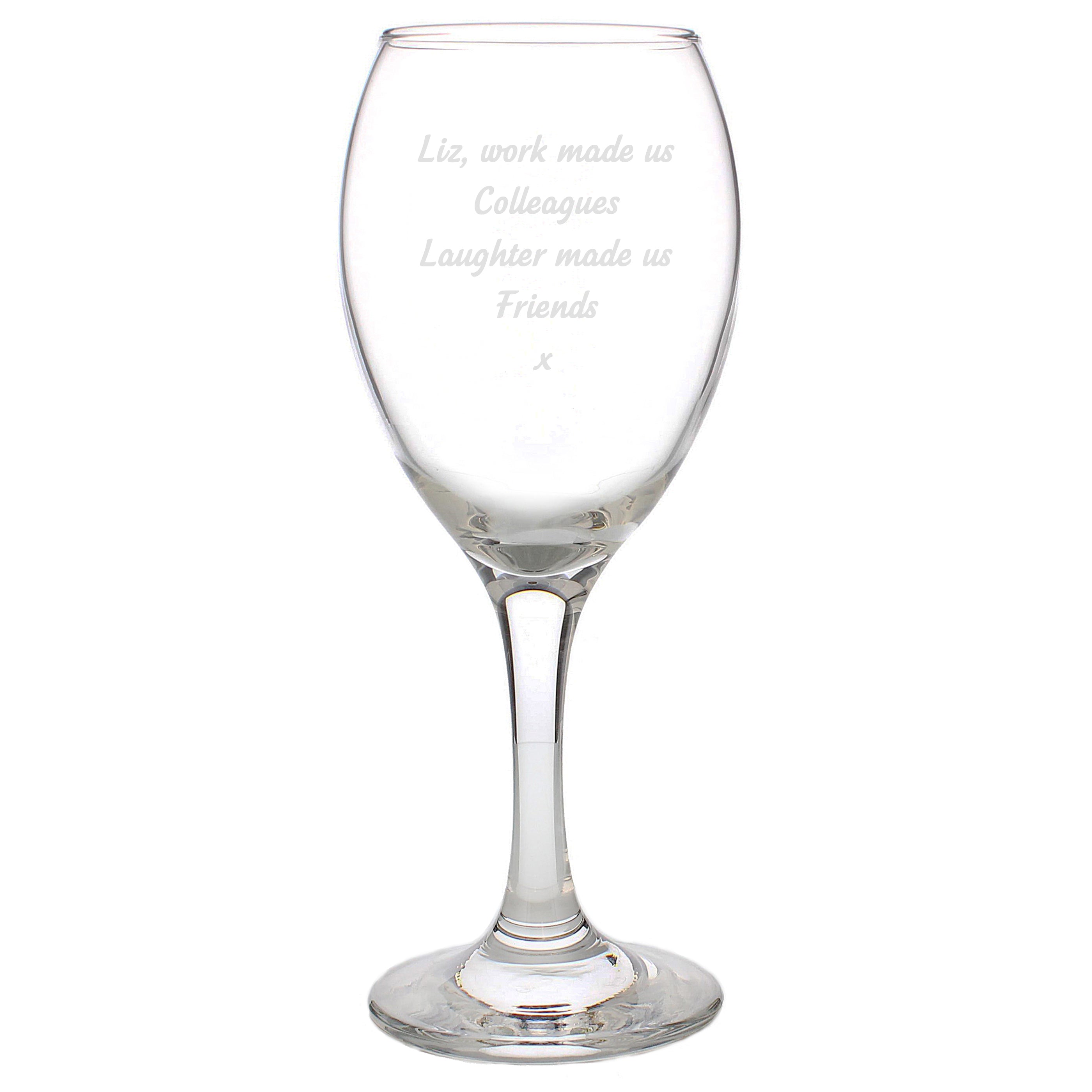 Personalised Any Message Wine Glass - Truly Yours