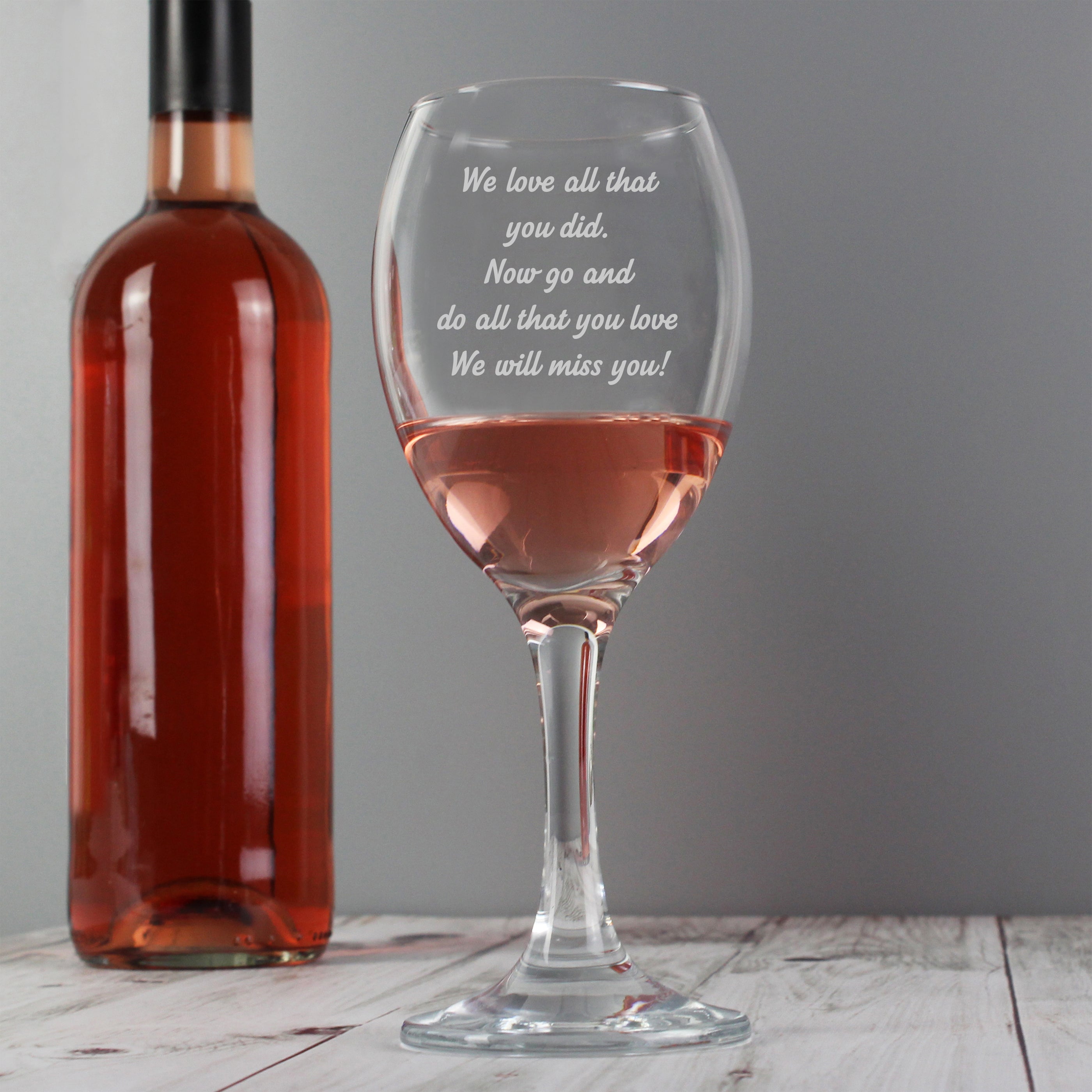 Personalised Any Message Wine Glass - Truly Yours