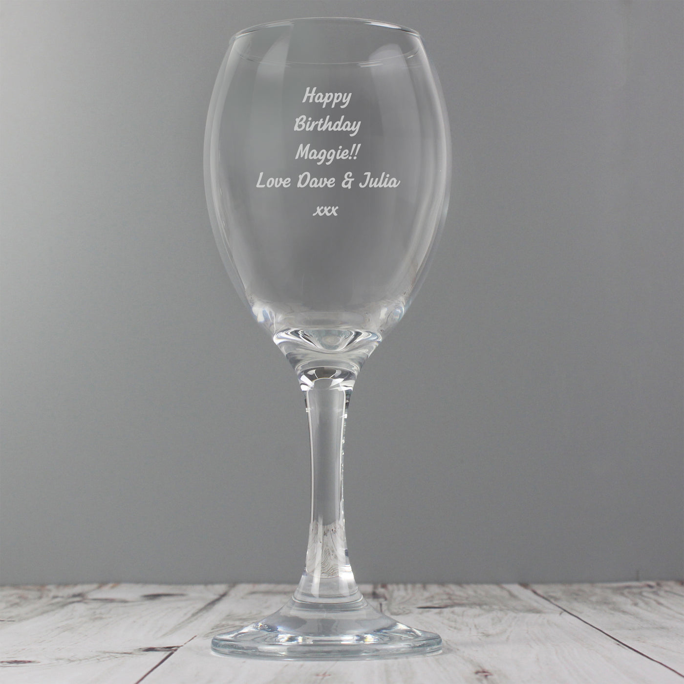 Personalised Any Message Wine Glass - Truly Yours