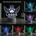 Personalised Pet Memorial Colour Changing LED Light - Truly Yours