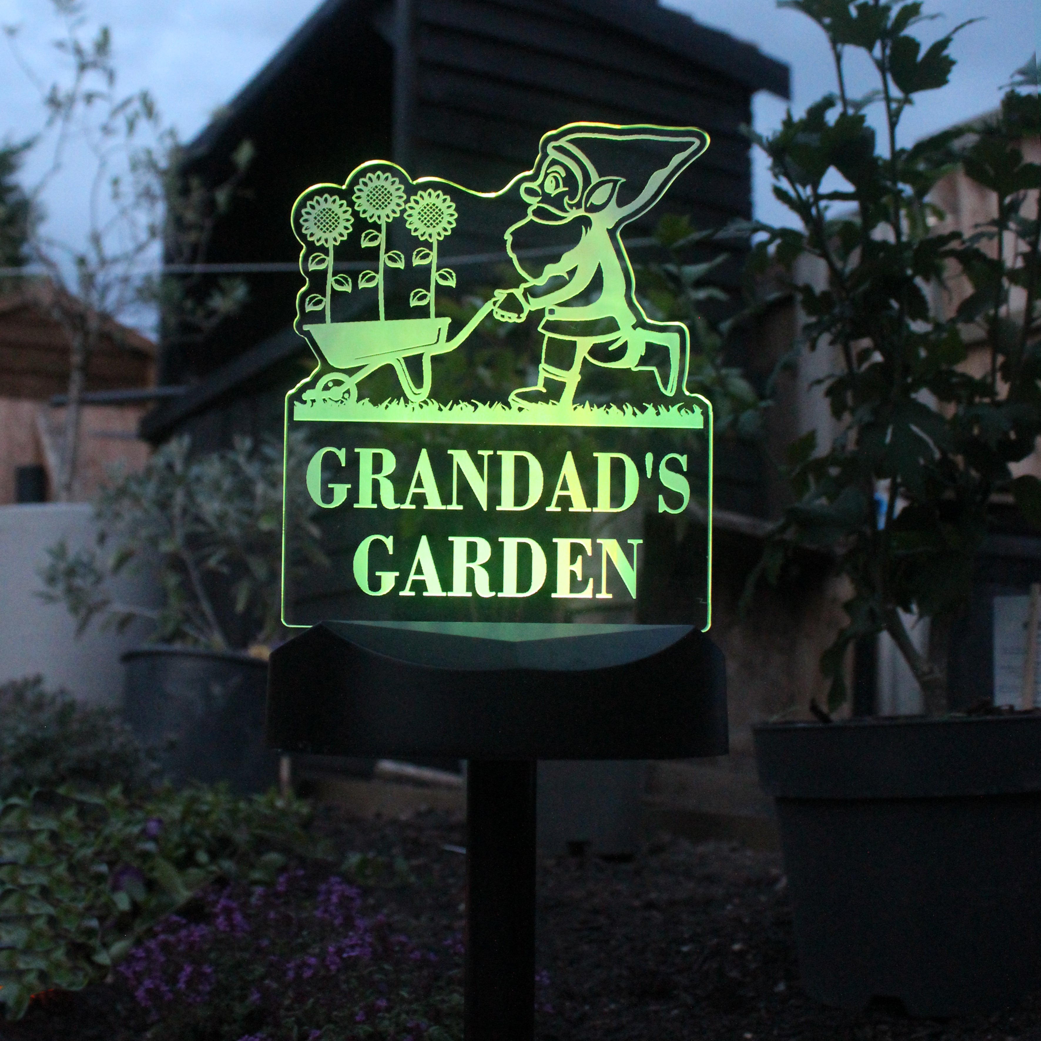 Personalised Gnome Garden Outdoor Solar Light - Truly Yours