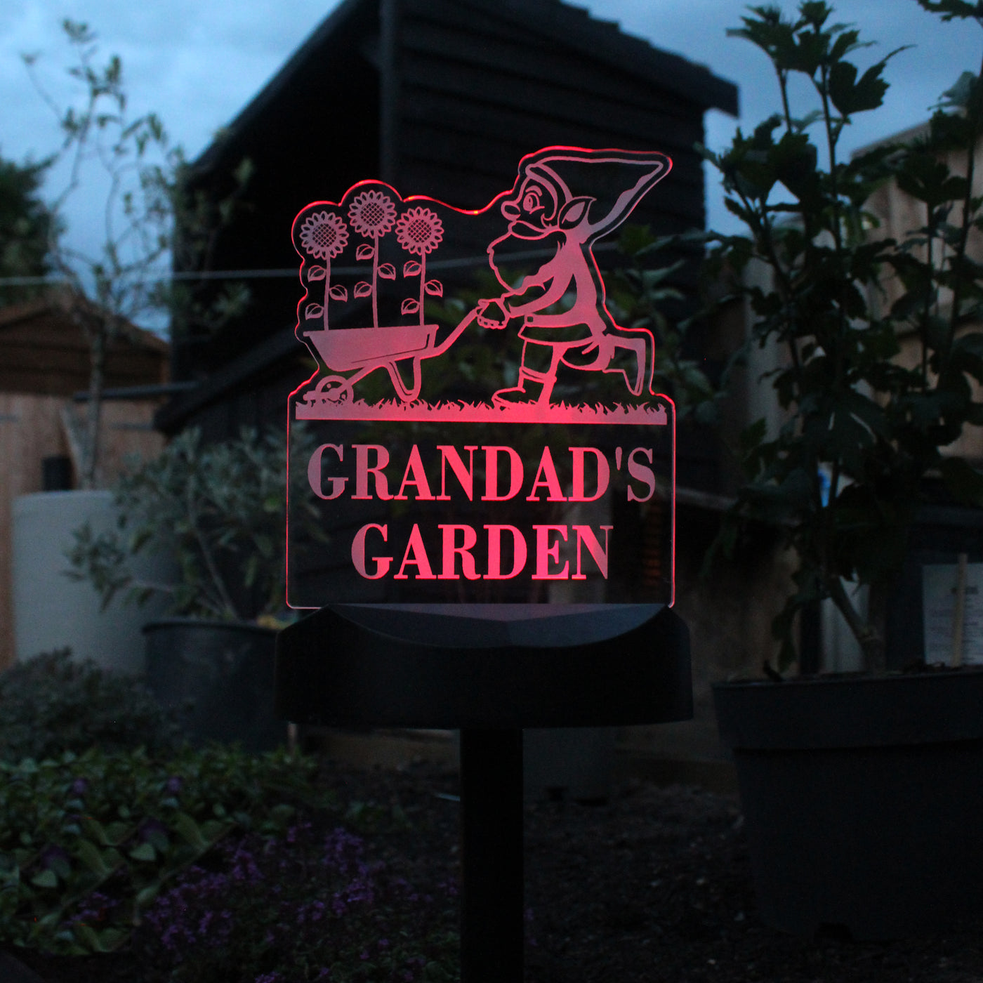 Personalised Gnome Garden Outdoor Solar Light - Truly Yours