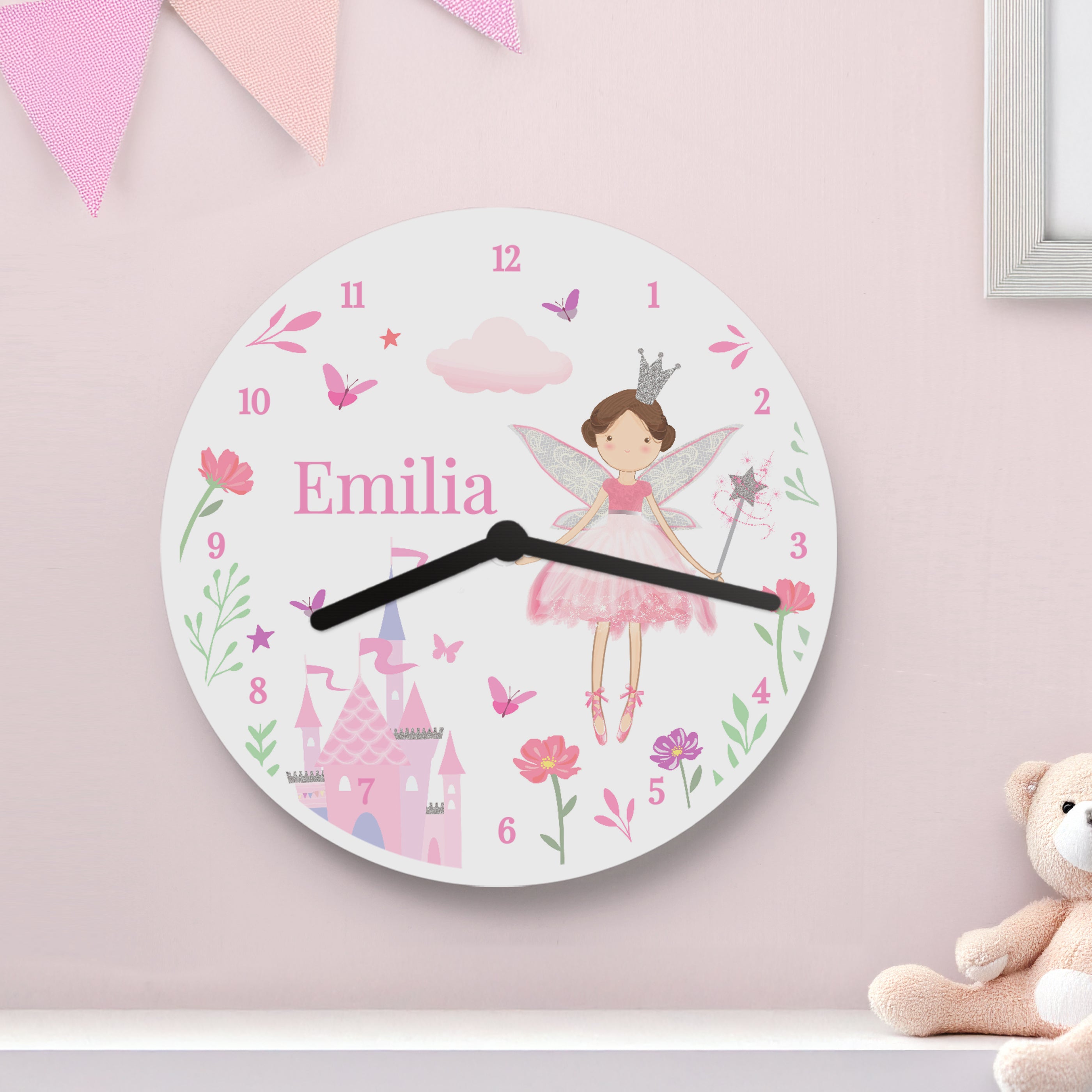 Personalised Fairy Princess Clock - Truly Yours