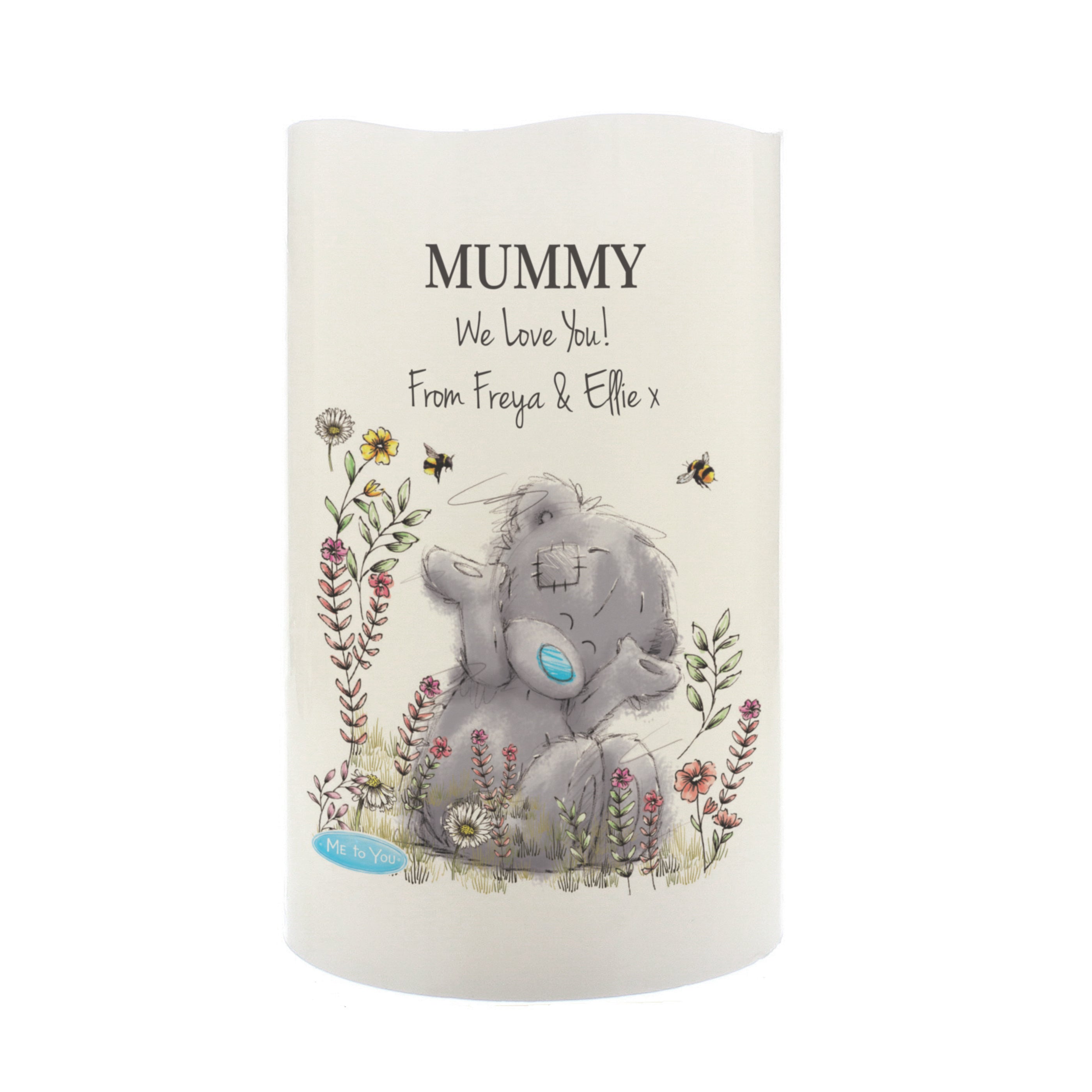 Personalised Me to You Floral LED Candle - Truly Yours