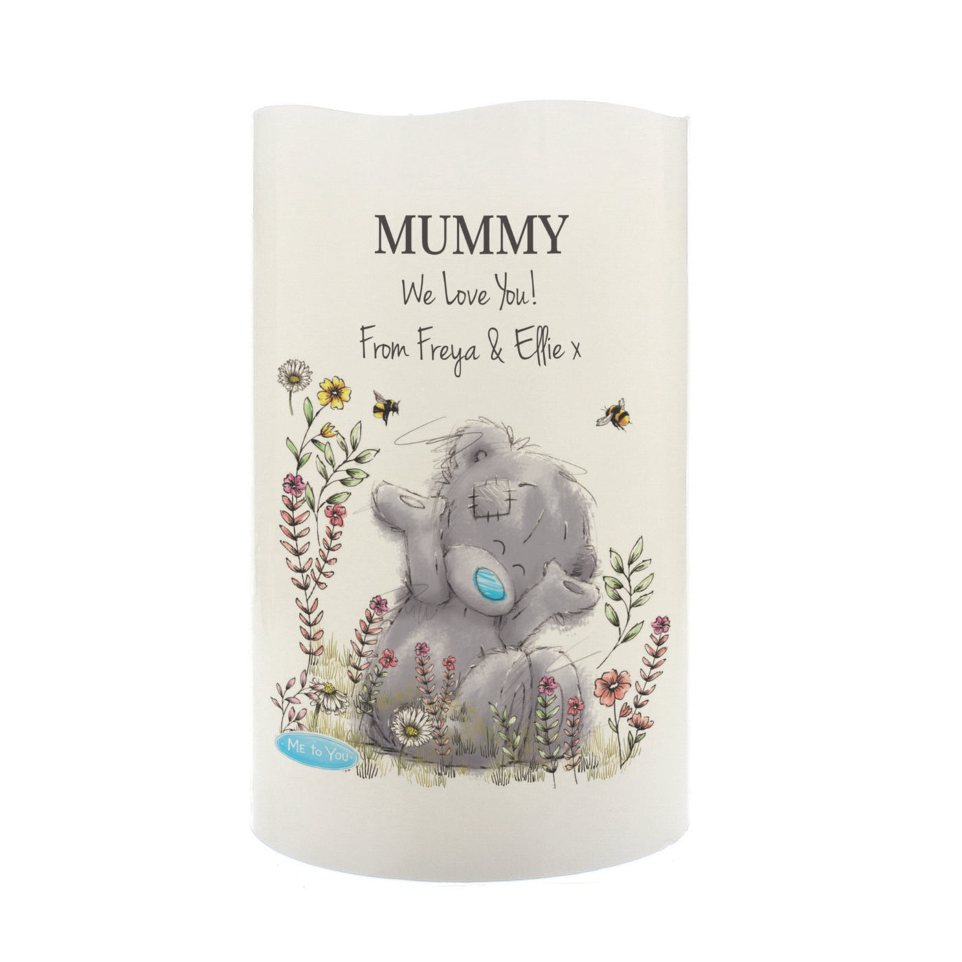 Personalised Me to You Floral LED Candle - Truly Yours