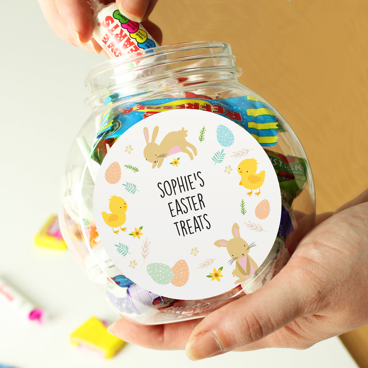Personalised Easter Sweets Jar Sweets