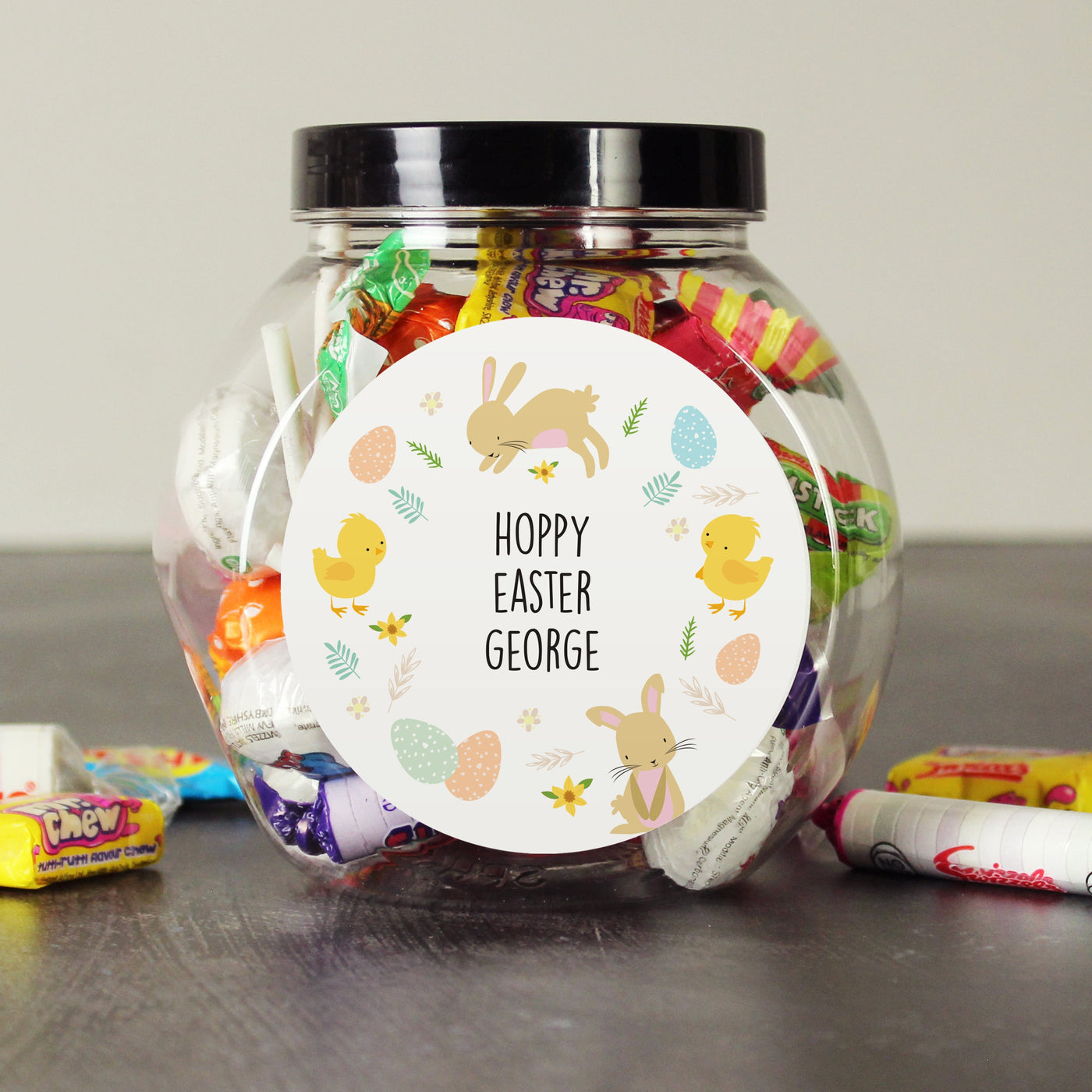 Personalised Easter Sweets Jar Sweets