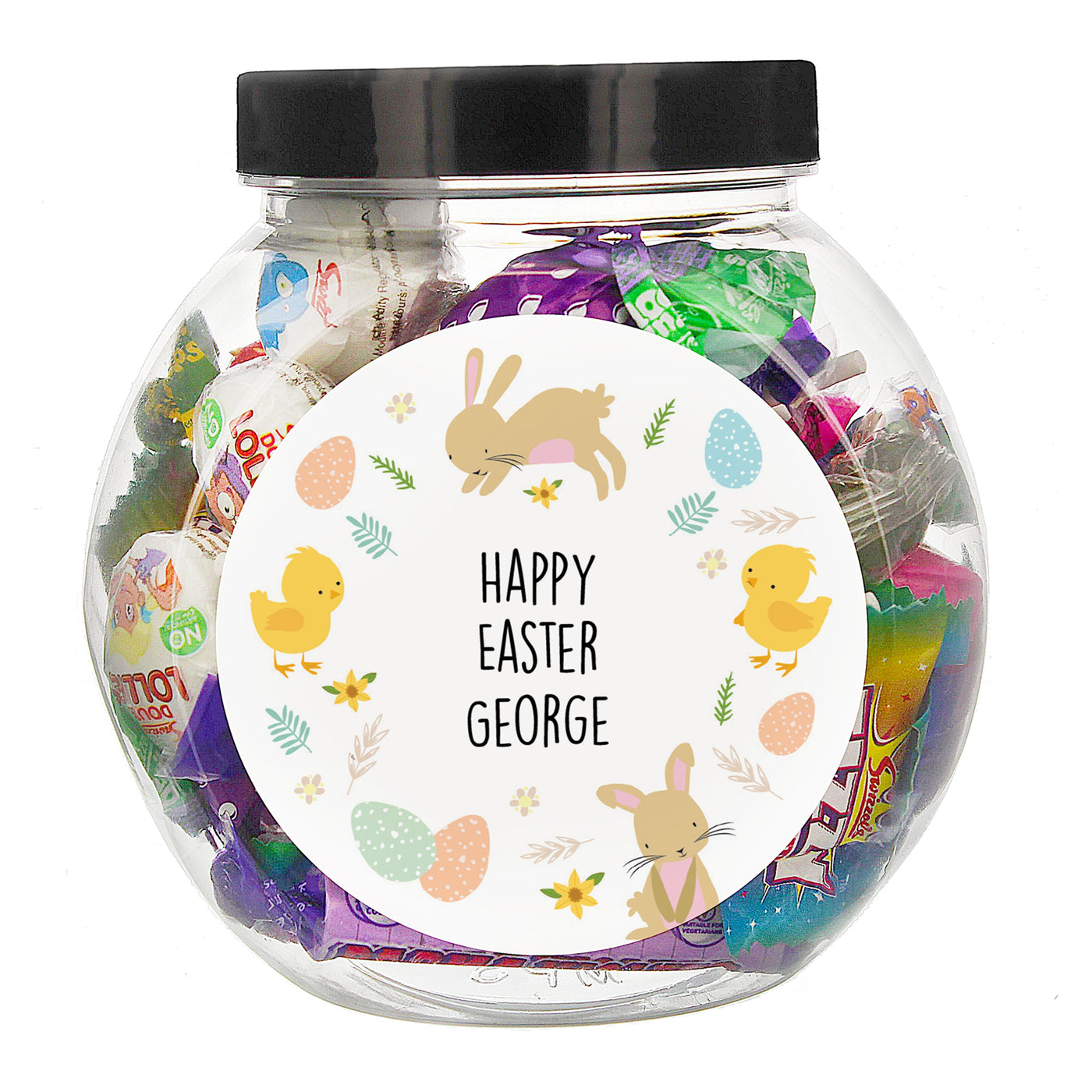 Personalised Easter Sweets Jar Sweets