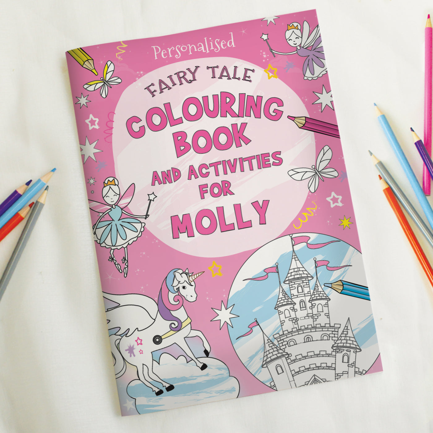 Personalised Princess & Unicorn Colouring Book - Truly Yours