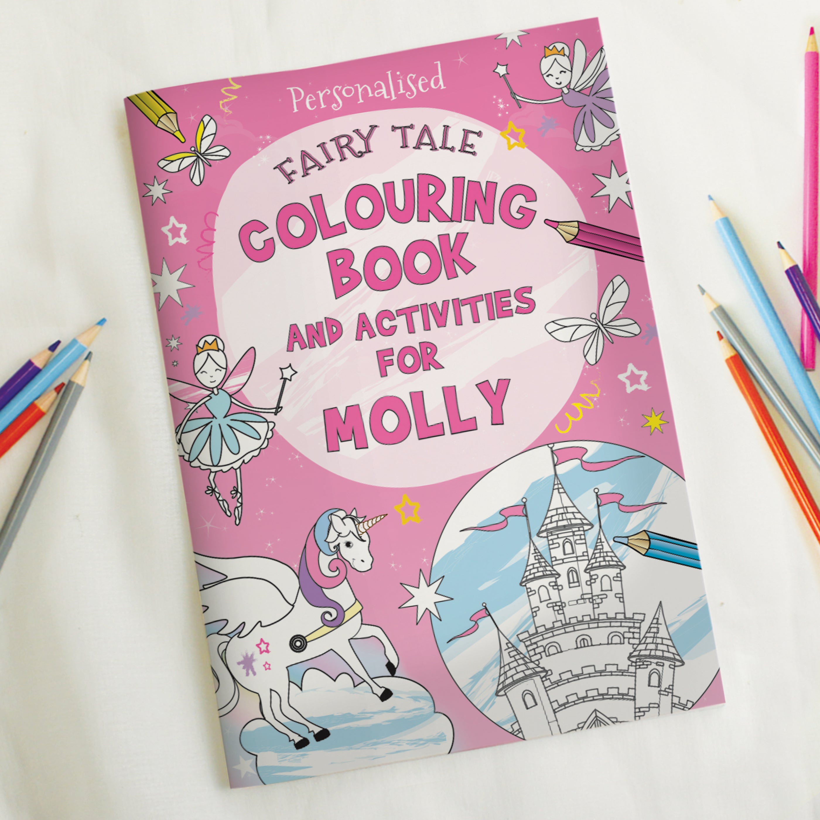 Personalised Princess & Unicorn Colouring Book - Truly Yours
