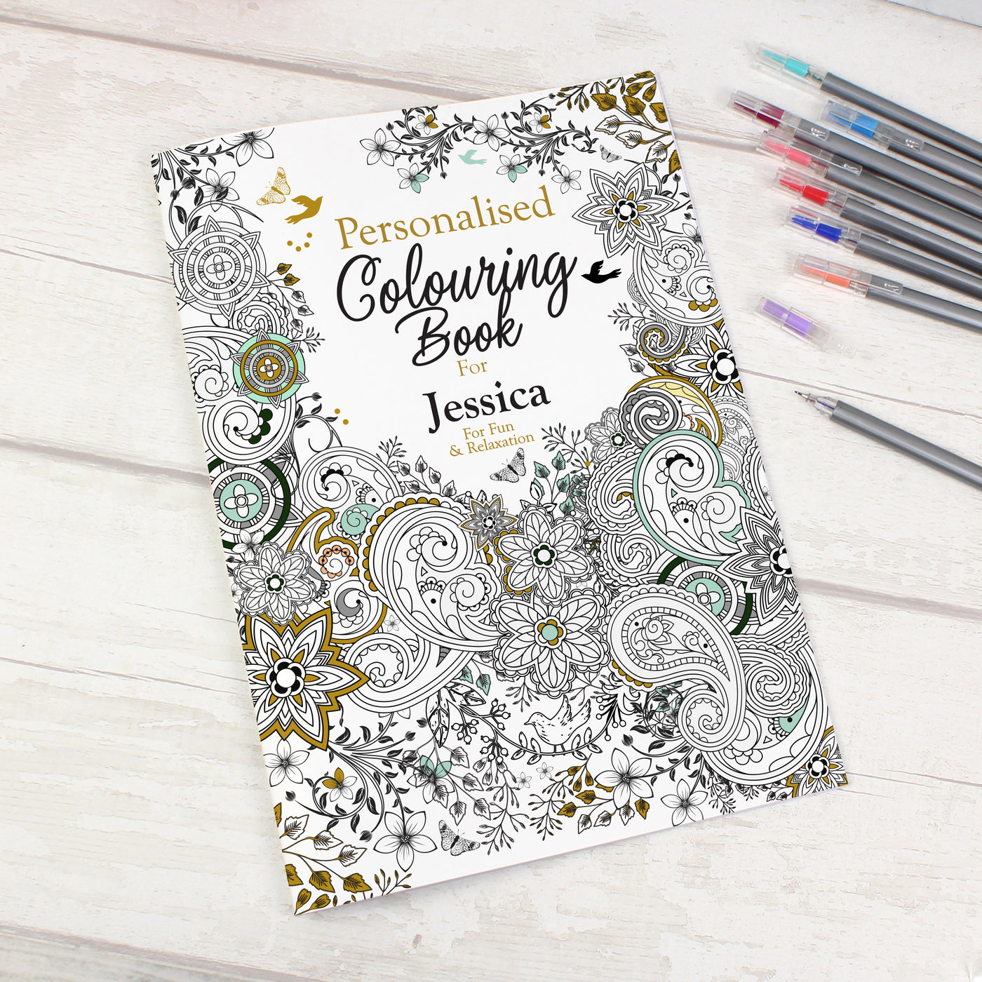 Personalised Botanical Colouring Book - Truly Yours