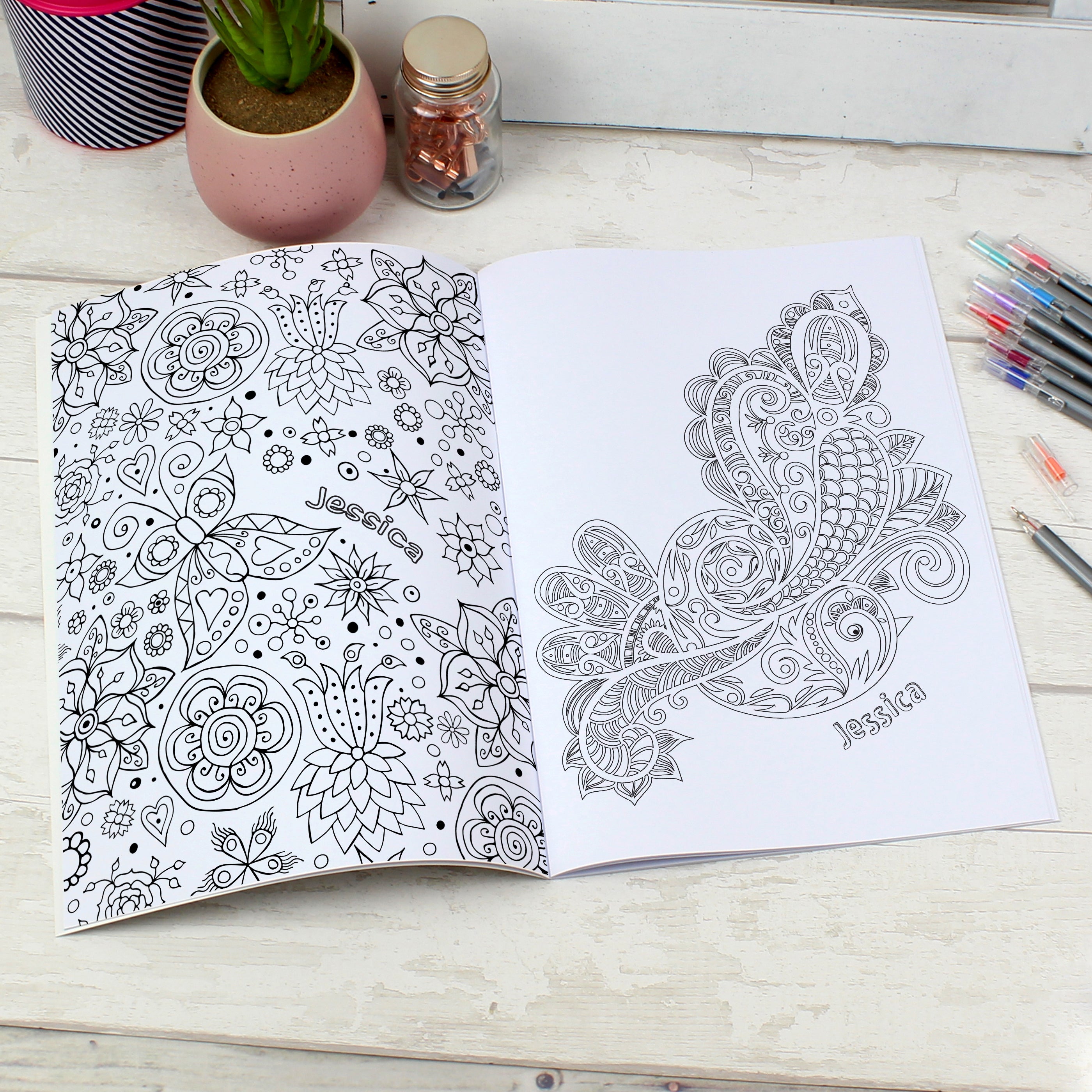 Personalised Botanical Colouring Book - Truly Yours