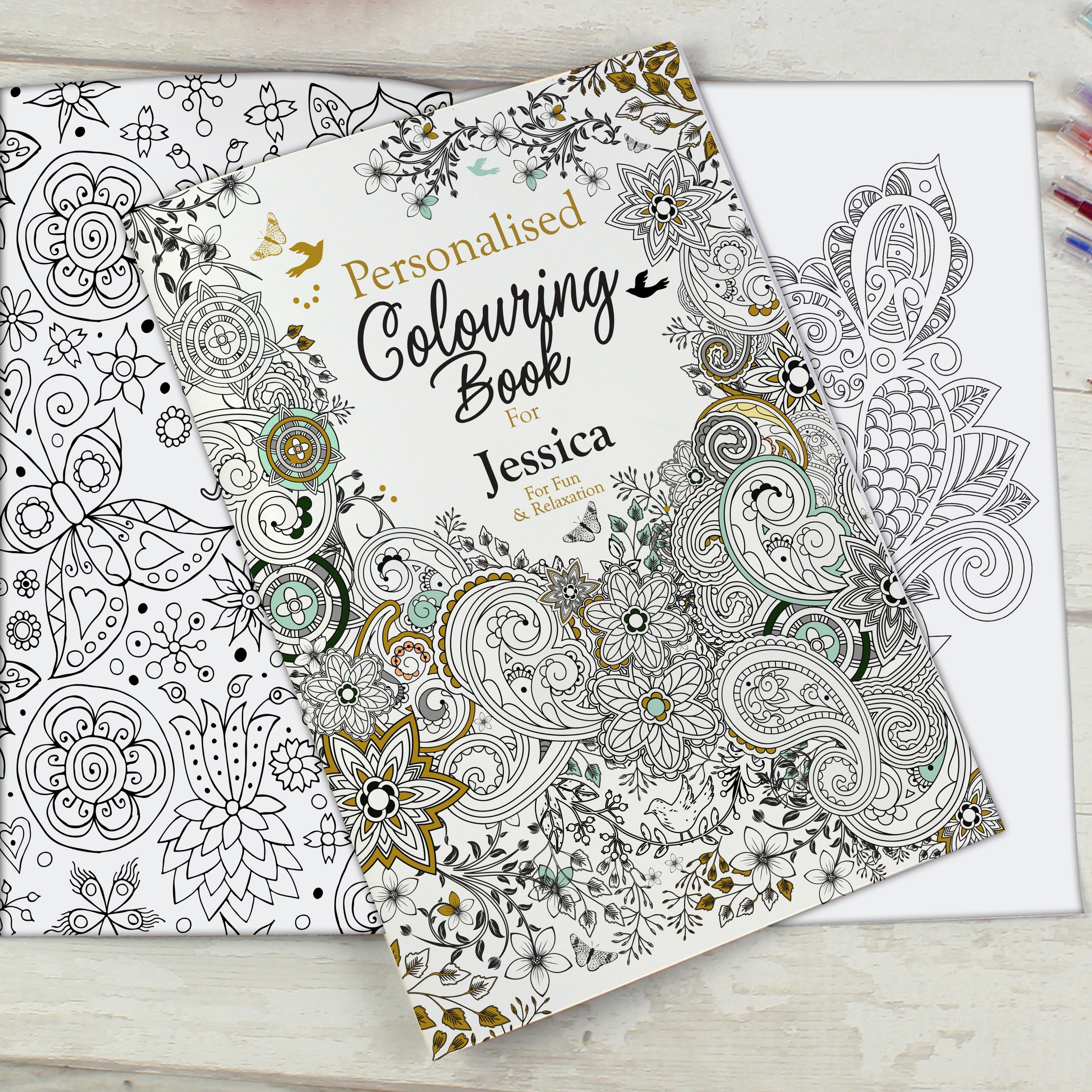 Personalised Botanical Colouring Book - Truly Yours