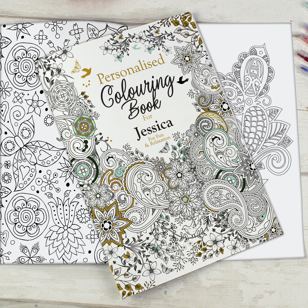 Personalised Botanical Colouring Book - Truly Yours