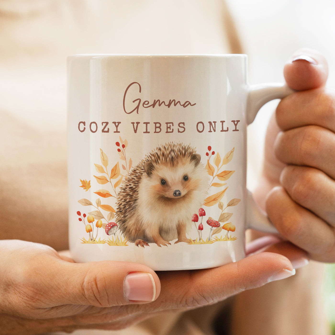 Personalised Hedgehog Mug - Truly Yours