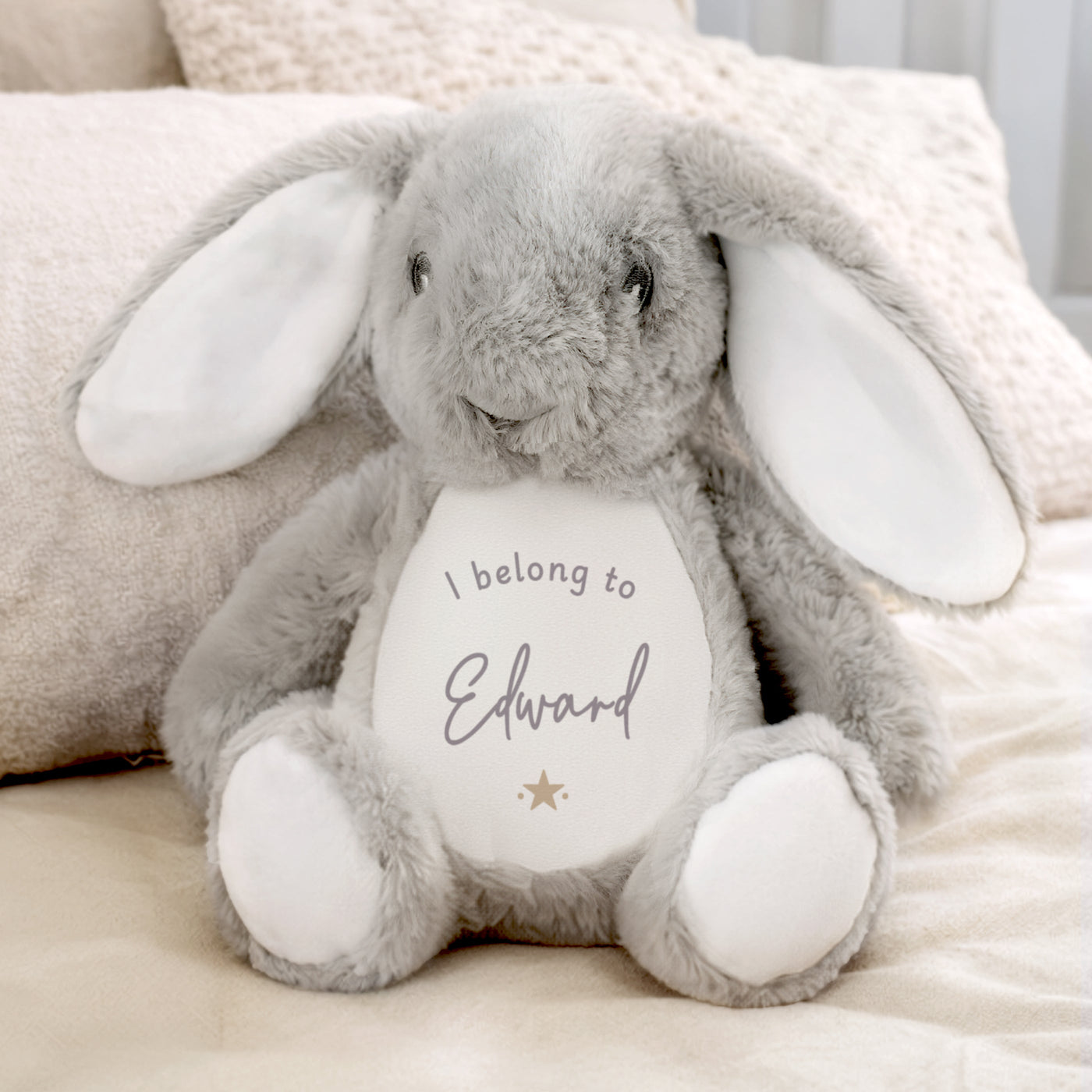 Personalised I belong to Bunny Soft toy