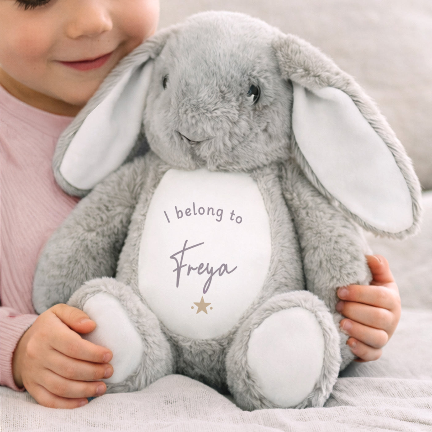 Personalised I belong to Bunny Soft toy