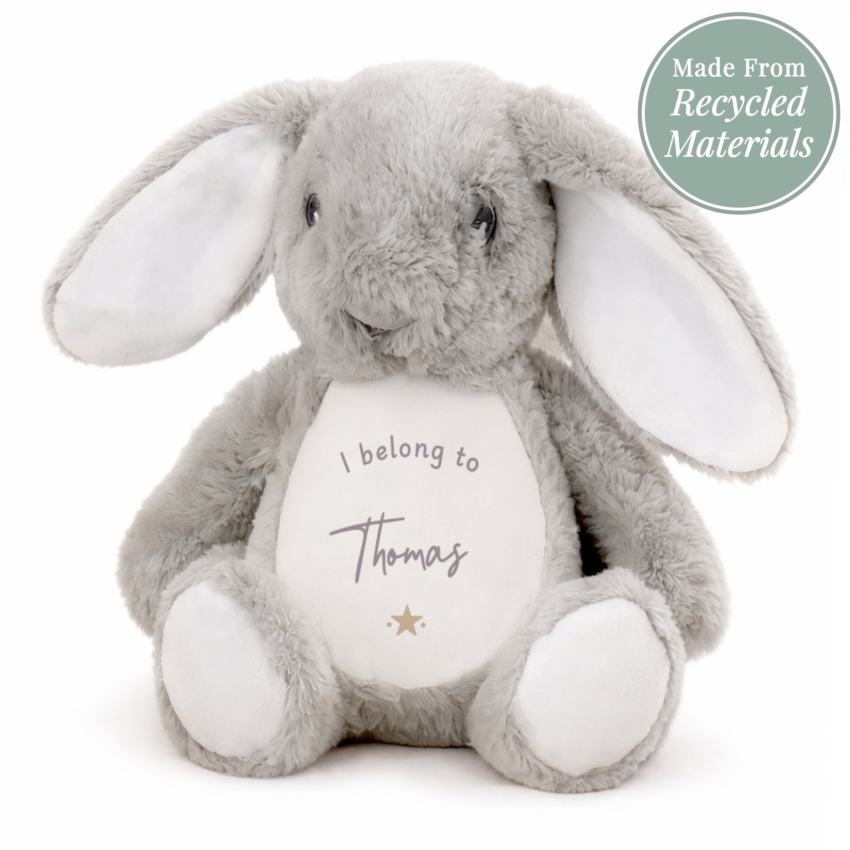 Personalised I belong to Bunny Soft toy
