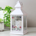 Personalised Wild Flowers LED Lantern Led light
