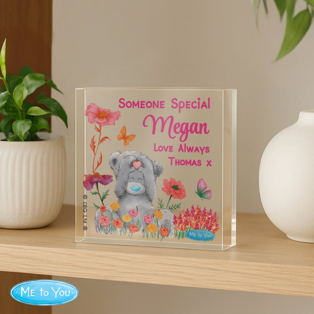 Personalised Me to You Flowery Glass Ornament Ornament