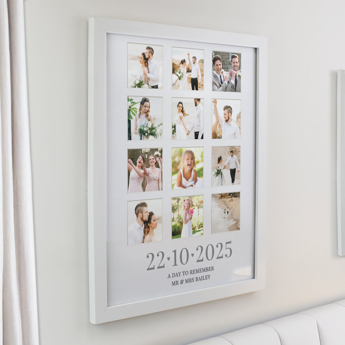 Personalised Special Date White Multi Photo Frame