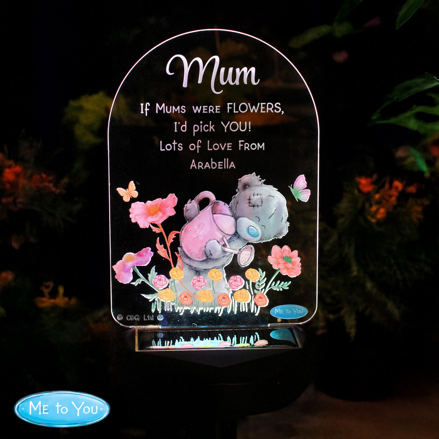 Personalised Me to You Garden LED Solar Light Solar light