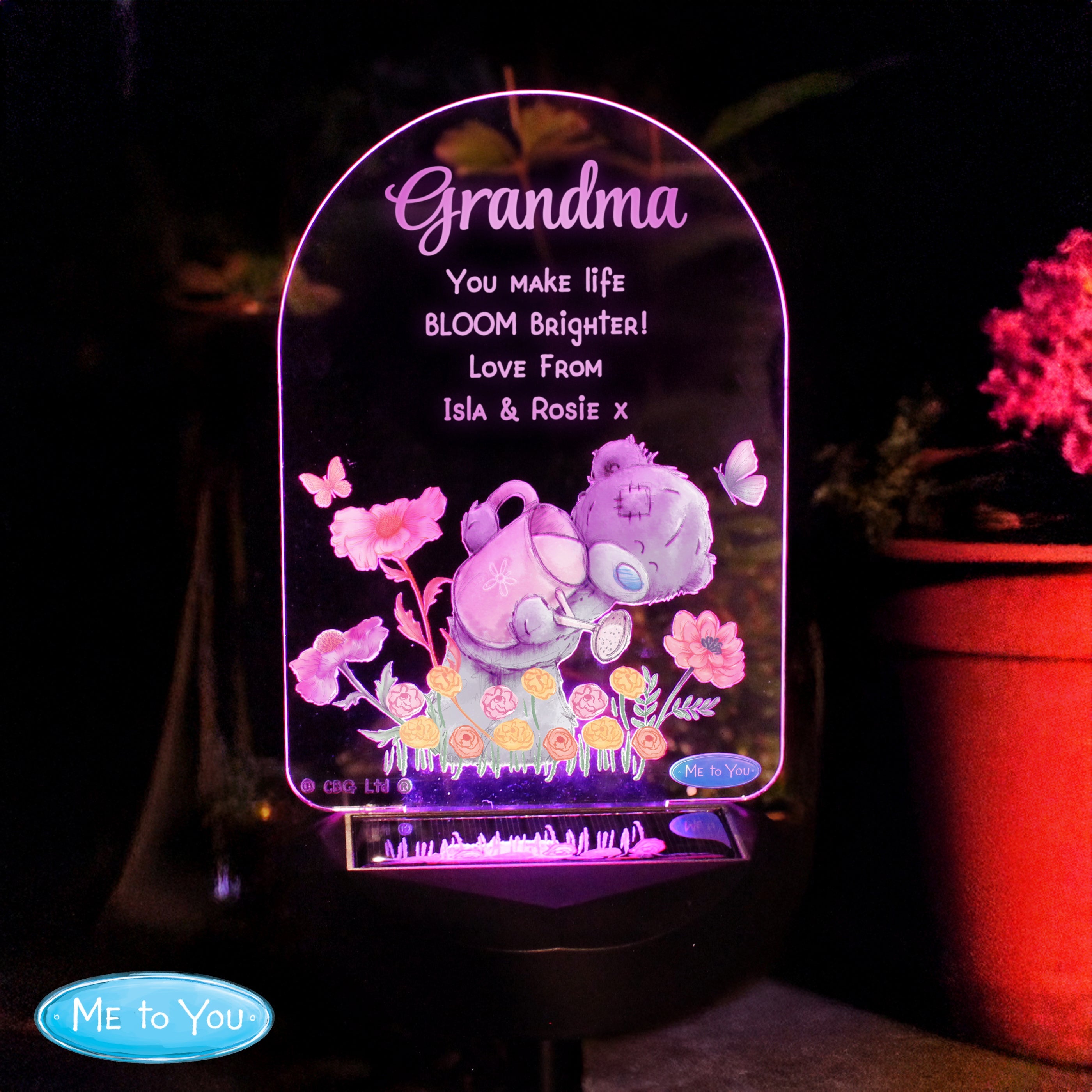 Personalised Me to You Garden LED Solar Light Solar light