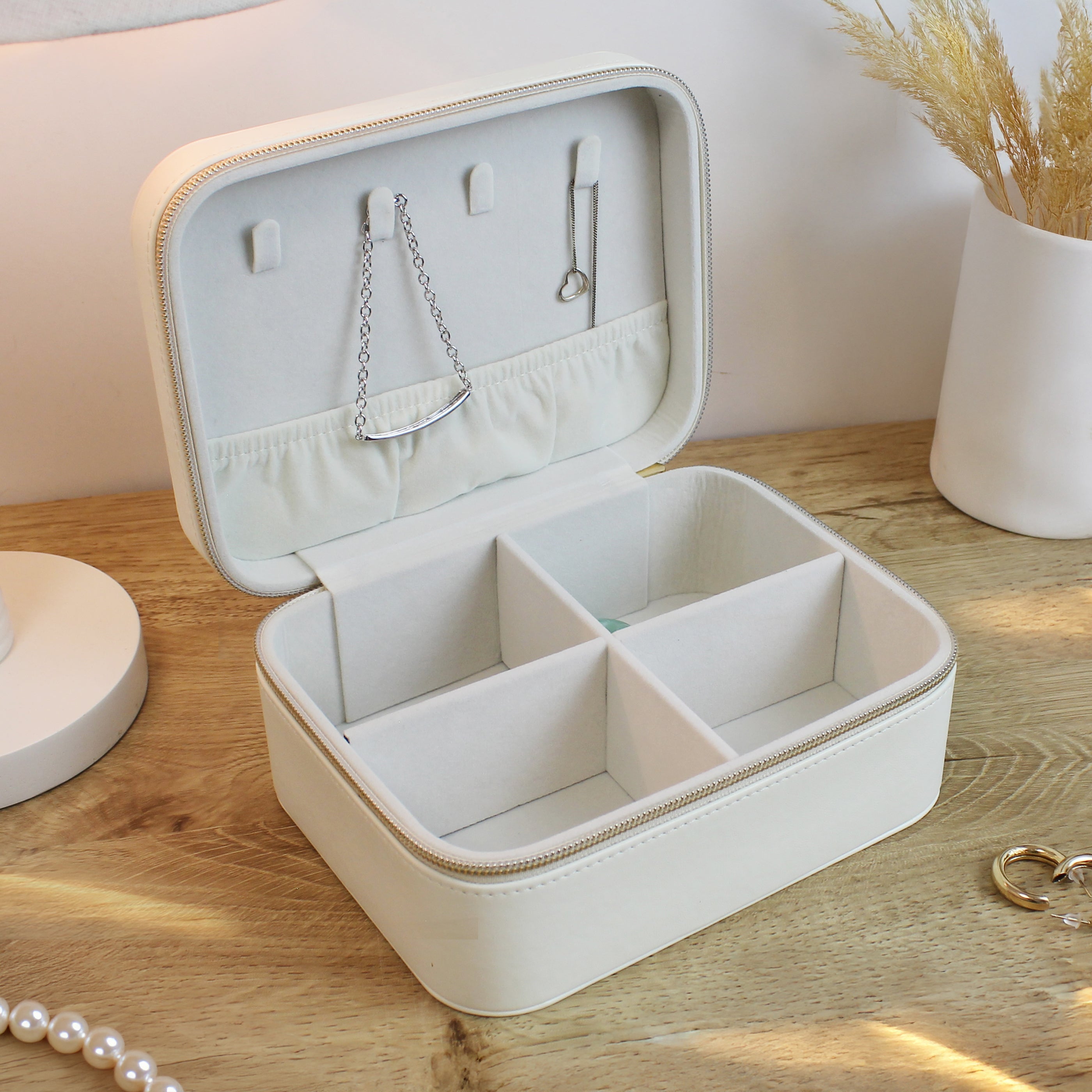 Personalised Bow Travel Jewellery Box - Truly Yours