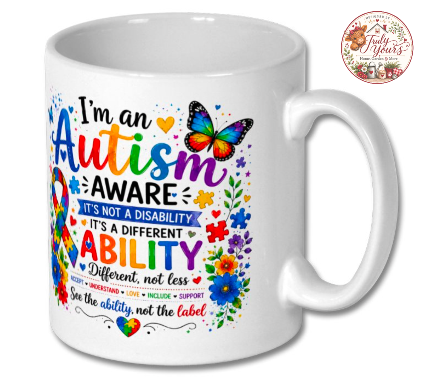 Awareness Butterfly Mugs - Various