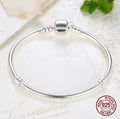 925 Sterling Silver Snake Chain Bracelet with Barrel Clasp - Truly Yours